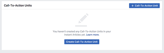 Facebook Instant Articles Call-to-Action Units