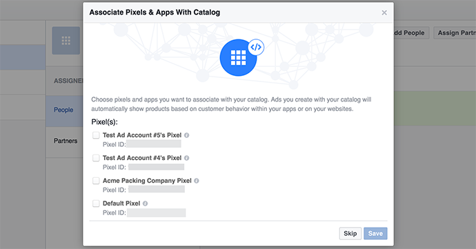 Facebook Product Catalog