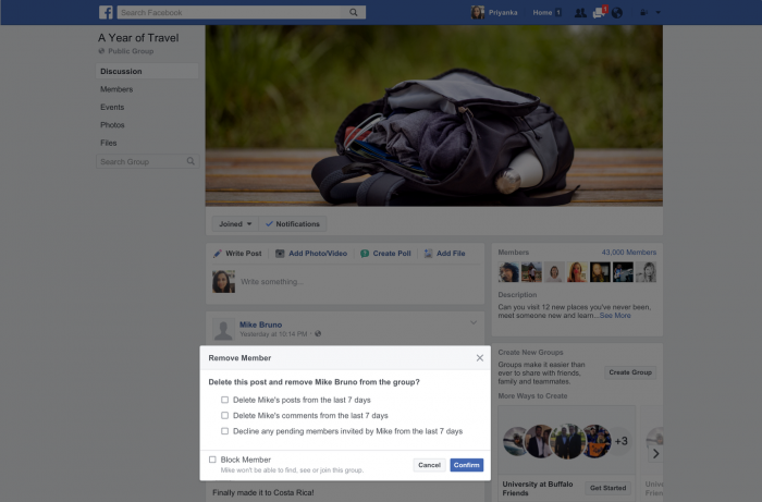 Facebook Removed Member Clean-up (TechCrunch)