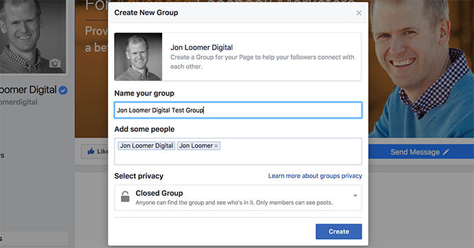 Facebook Groups for Pages