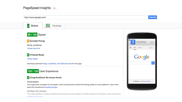 PageSpeed Insights