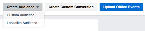 Facebook Offline Events Custom Audiences