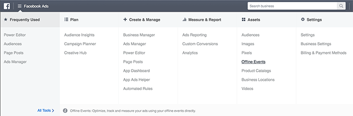 Facebook Offline Events