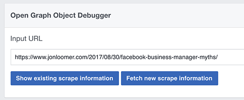 Facebook Open Graph Debugger