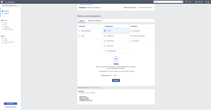 Facebook Ads Manager Guided Creation