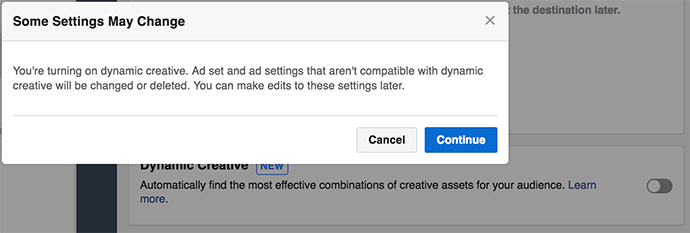 Facebook Dynamic Creative