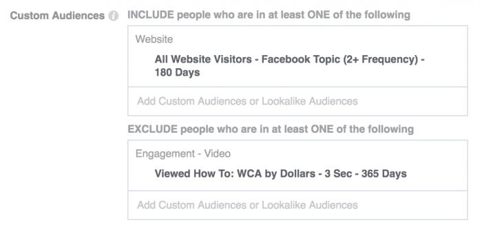 Facebook Video Targeting