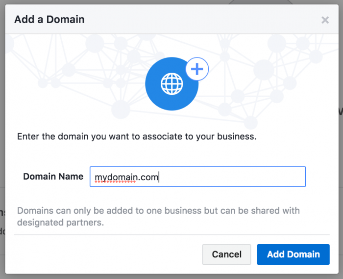 Facebook Domain Verification