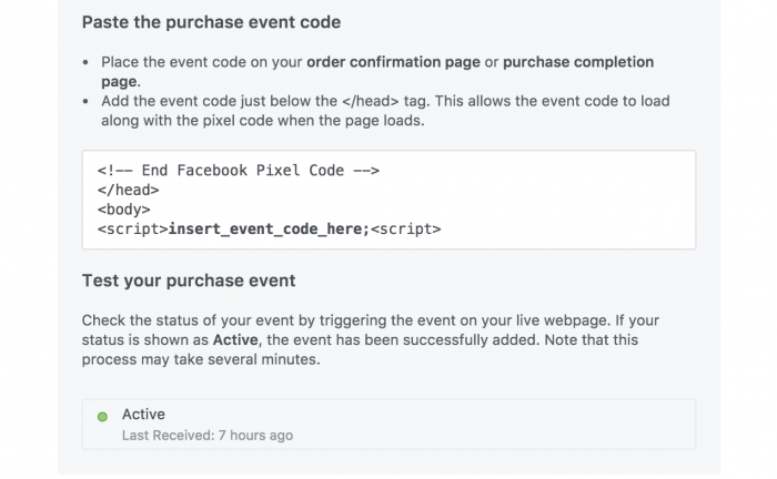 Facebook Pixel Events