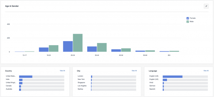 Facebook Analytics Demographics