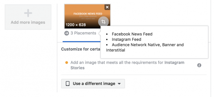 Facebook Ads Customize Creative Assets by Placement