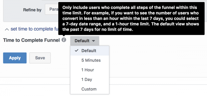 Facebook Analytics Funnels