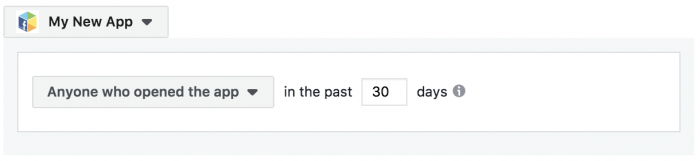 Facebook App Activity Custom Audiences