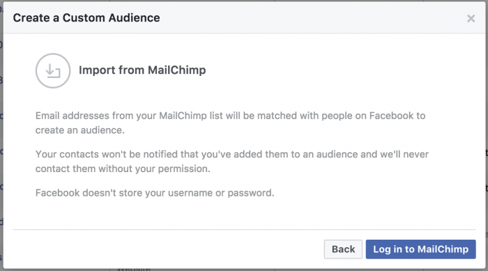 Facebook Customer File Custom Audience