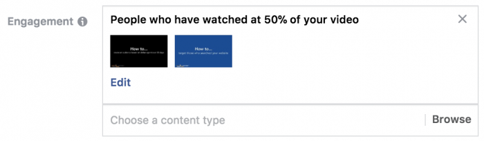Facebook Video Views Custom Audiences
