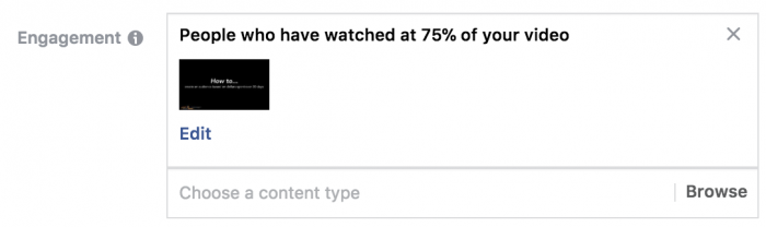 Facebook Video Views Custom Audiences