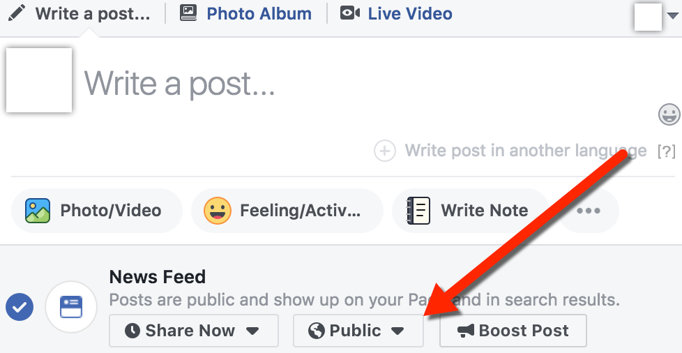 Facebook Post Restricted Audience Selector Illustration