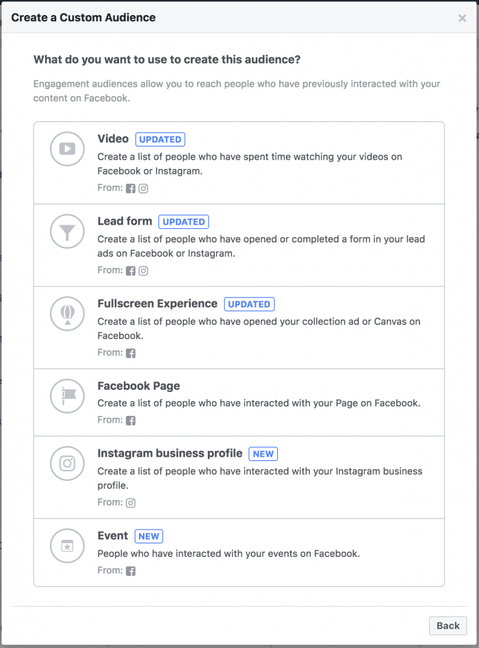 Facebook Page Custom Audience