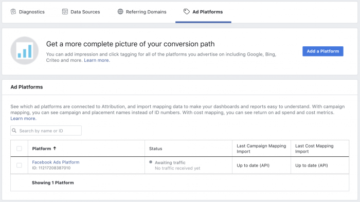 Facebook Attribution Tool