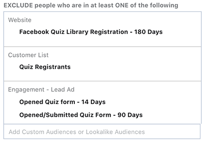 Facebook Lead Ad Form Quiz