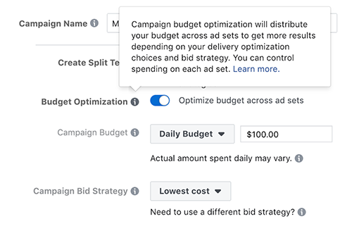 Facebook Campaign Budget Optimization