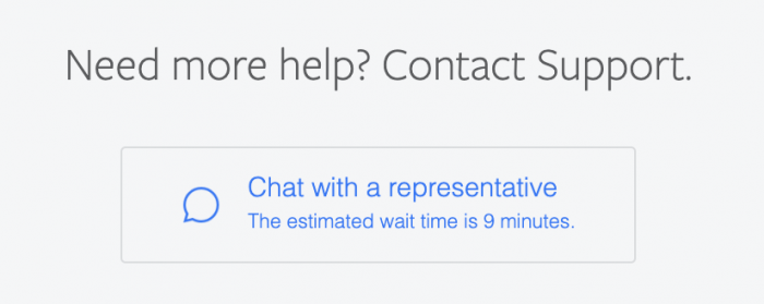 Facebook Chat Support