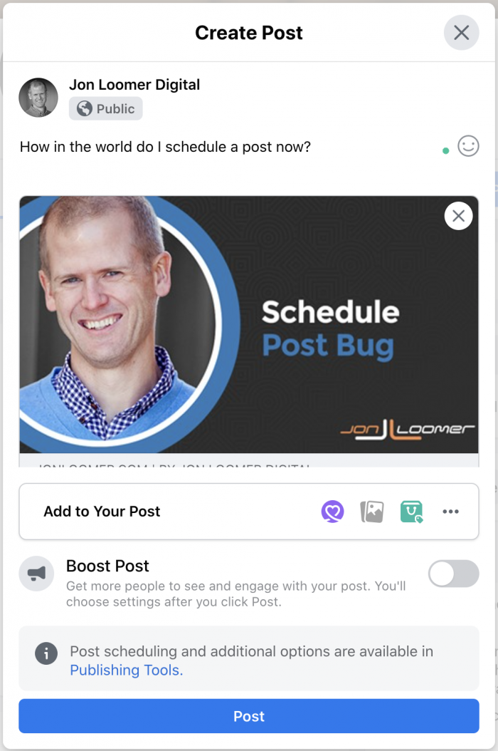 Schedule Facebook Posts