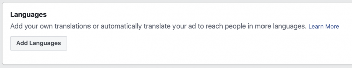 Facebook Ads Automatic Language Translation