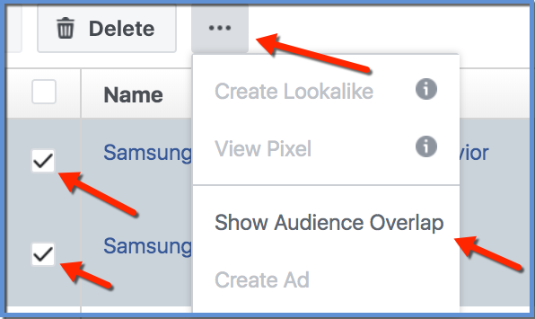 Select Audience Overlap - S6 Galaxy