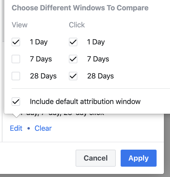 Facebook Ads Attribution Window