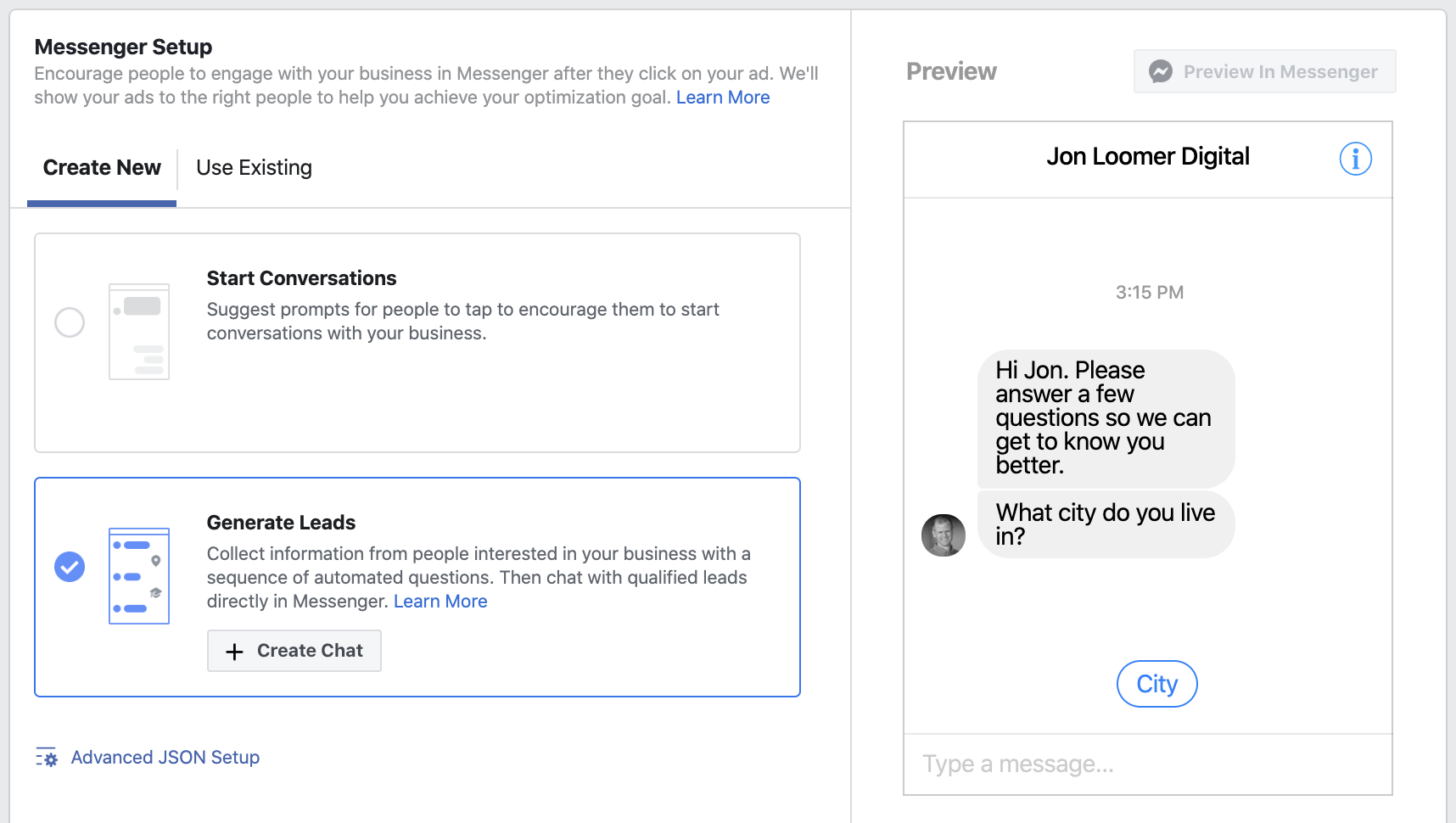 Facebook messenger chat go vs 20+ Surprising