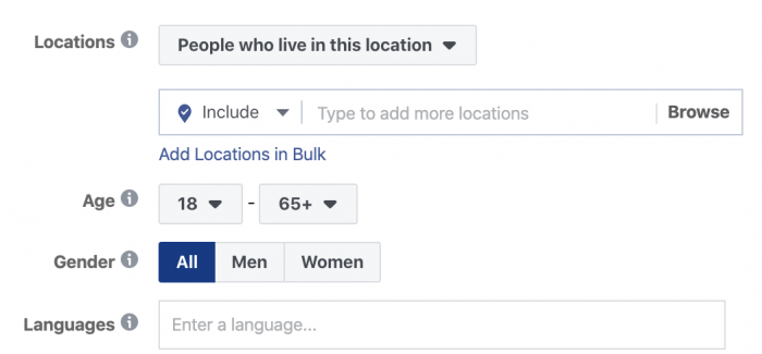 Facebook Ads Targeting Location