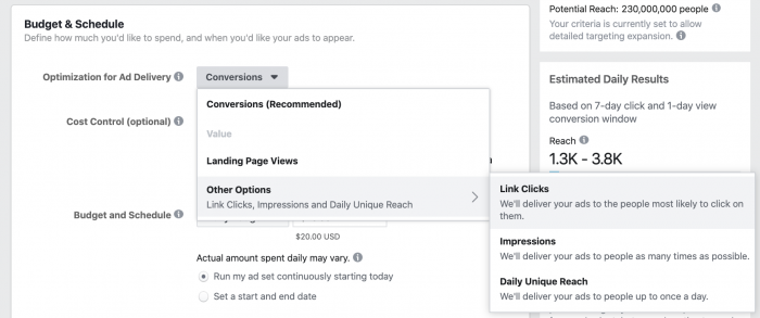Facebook Ad Optimization