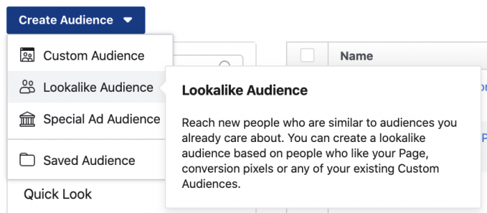 Facebook Lookalike Audiences