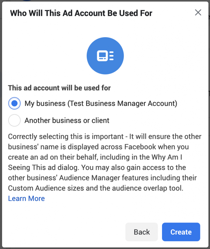 Facebook Ad Account Creation Limit