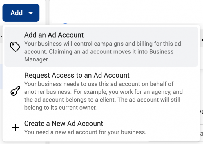 Facebook Business Manager Accounts