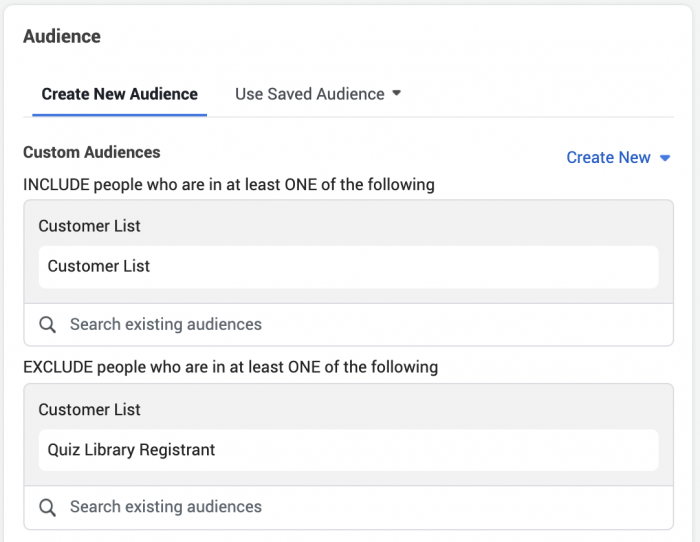 Facebook Custom Audience Data Email