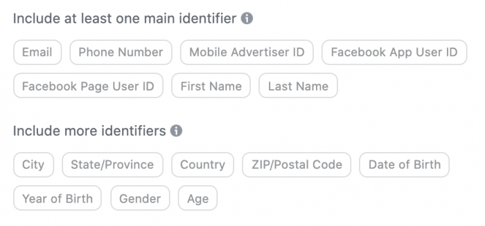 Facebook Custom Audience Data Email