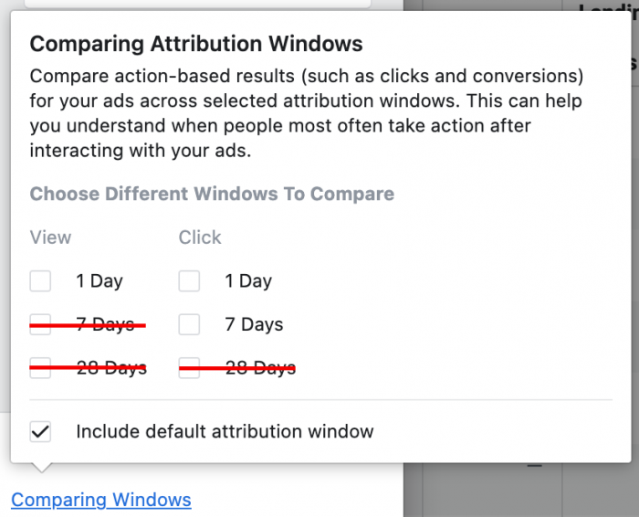 Facebook Ads Attribution Window iOS14