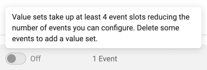 Web Event Configuration