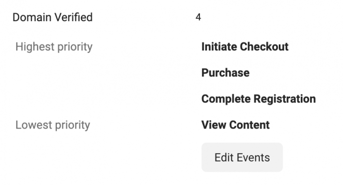 Web Event Configurations