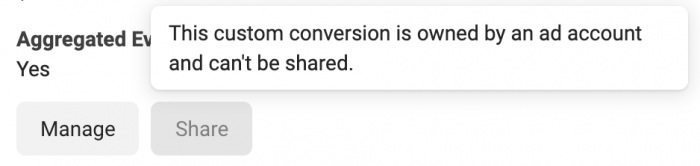 Share Custom Conversion