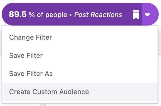 Facebook Analytics Filter