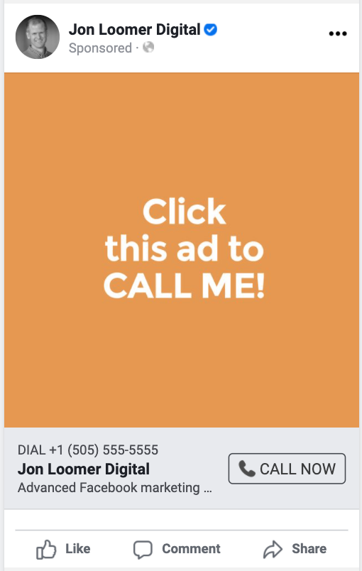 Facebook Call Ad