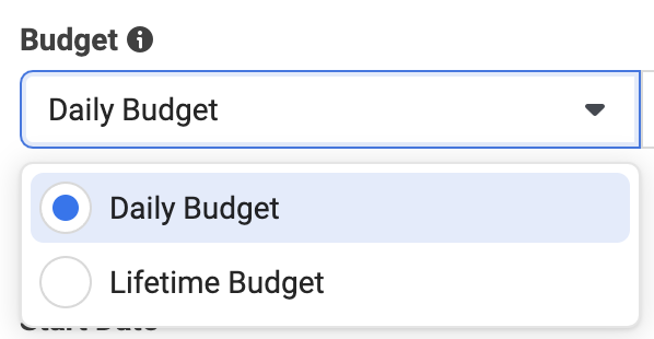 Daily Lifetime Facebook Budget
