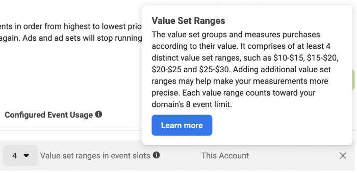 Facebook Aggregated Event Measurement Value Optimization