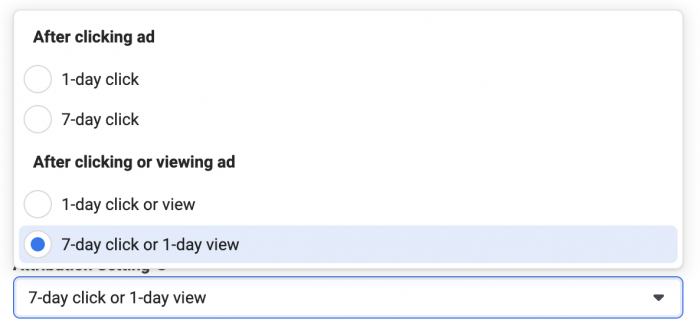 Facebook Attribution Setting