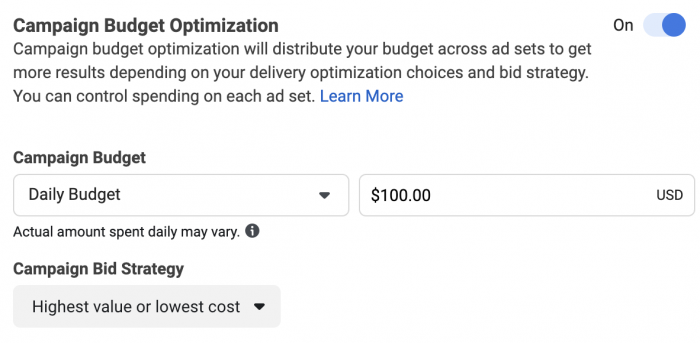 Facebook Bid Strategy