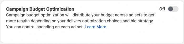 Facebook Campaign Budget Optimization