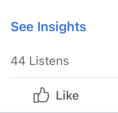 Facebook Podcast Listens